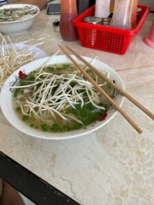 Soupe vietnamienne dans le delta du Mékong